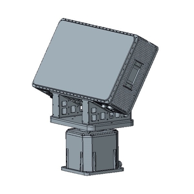 Radar de seguridad fronteriza de matriz en fase activa de 160W para objetivos bajos pequeños y lentos