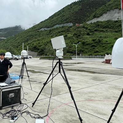 Radar de baja altitud de 180 metros de alcance ciego con banda X con cobertura de azimuth de 360 grados